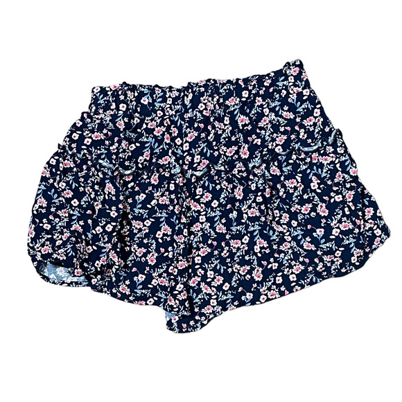 Altard State Floral Boho Paper Bag Lined Short Ruffle Trim Hi-Rise Women Small - Picture 8 of 8
